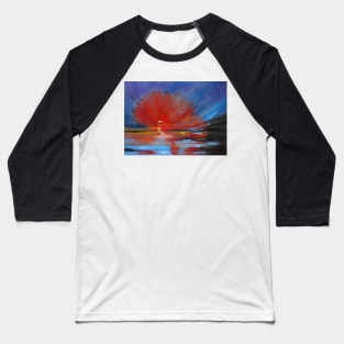 Tropical Sunset Baseball T-Shirt